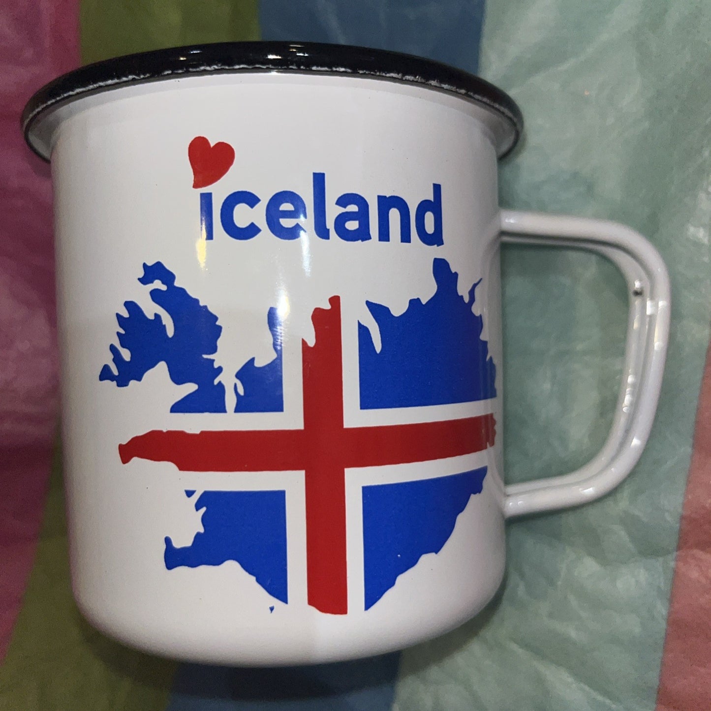 Iceland Flag Coffee Cup Souvenir