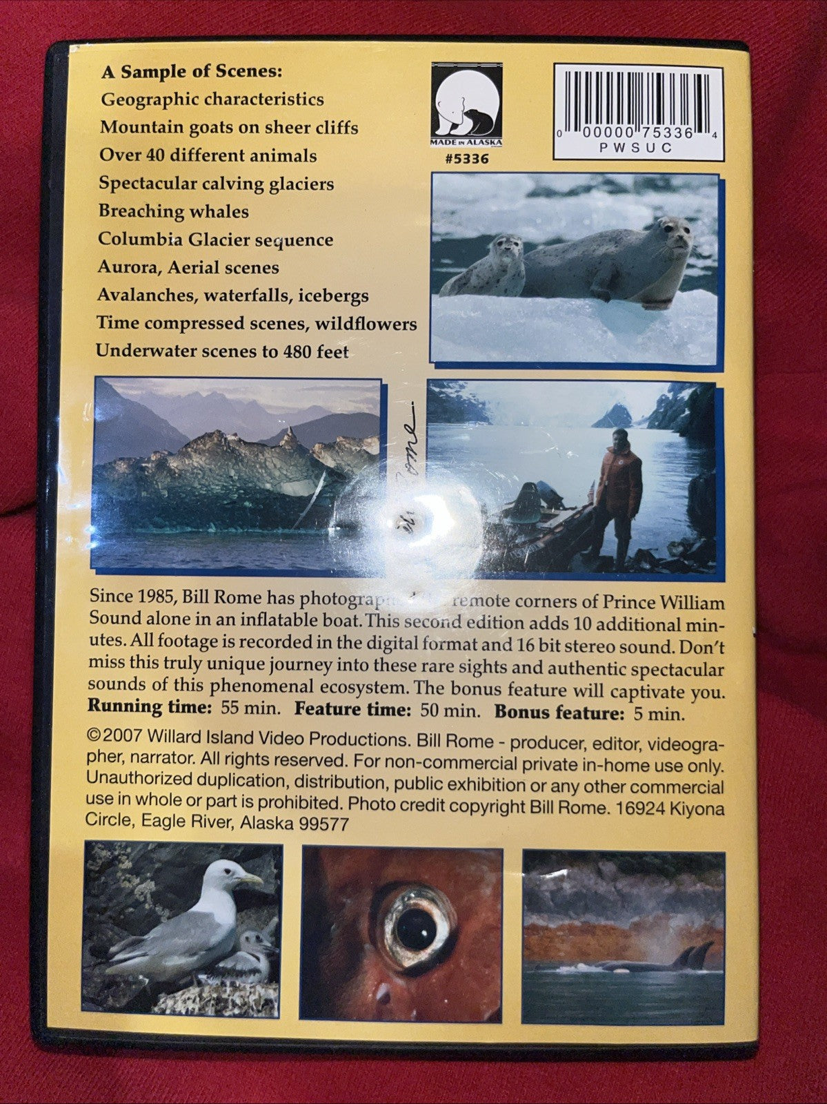 Prince William Sound: Up Close- 2nd Edition (DVD 2007)  New