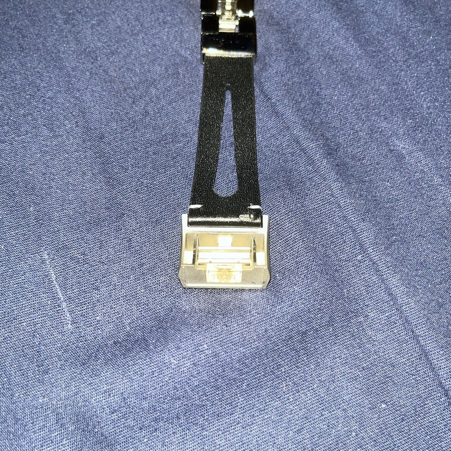 Bayite Fitbit Alta Black Leather w/Chrome Link & Brushed Stainless Band