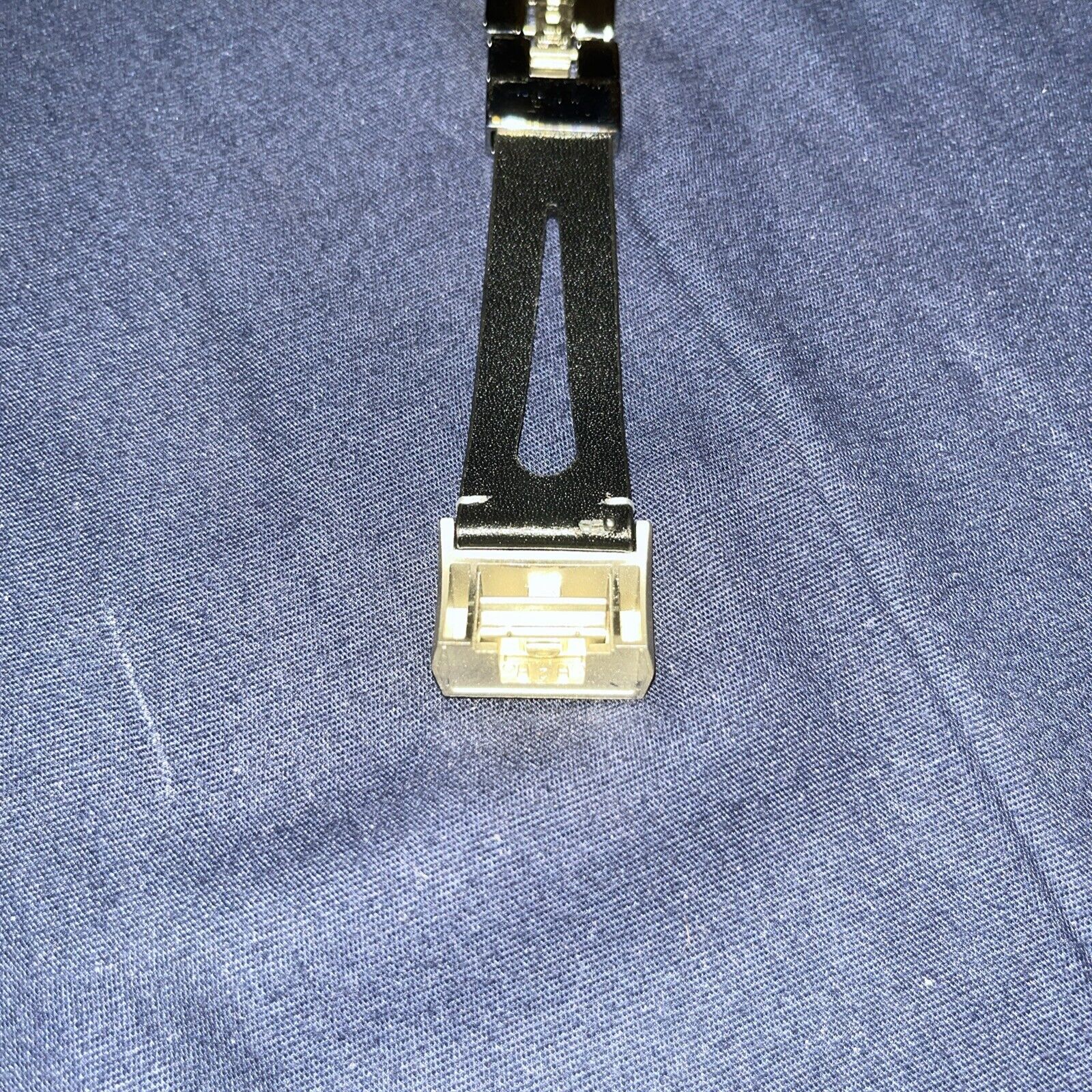 Bayite Fitbit Alta Black Leather w/Chrome Link & Brushed Stainless Band