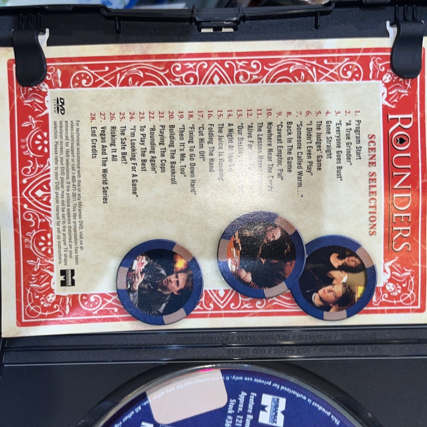 Rounders (DVD, 2004) Tested. New Case. Resealed