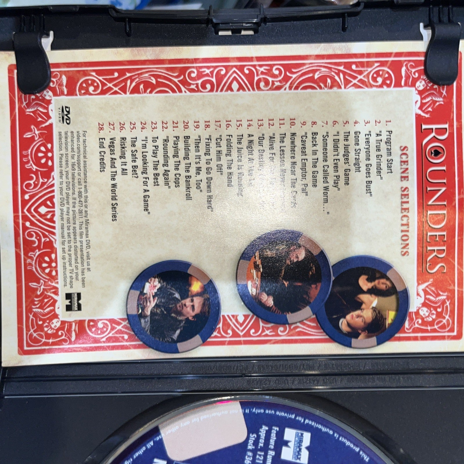 Rounders (DVD, 2004) Tested. New Case. Resealed