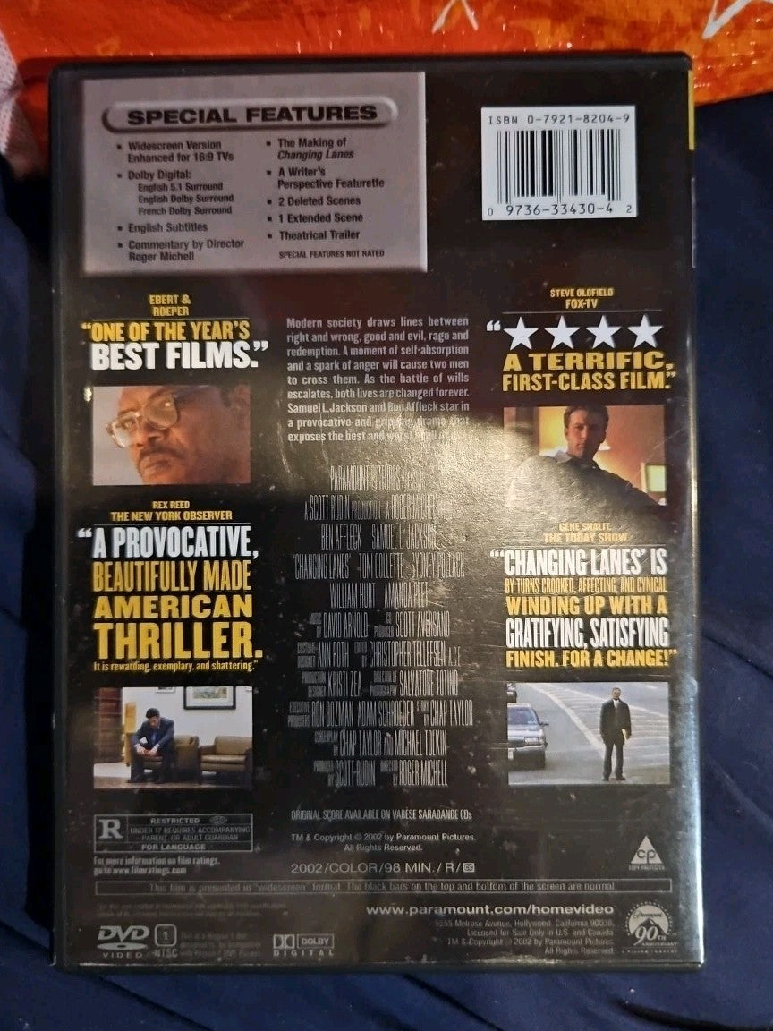 Changing Lanes (DVD, 2002)