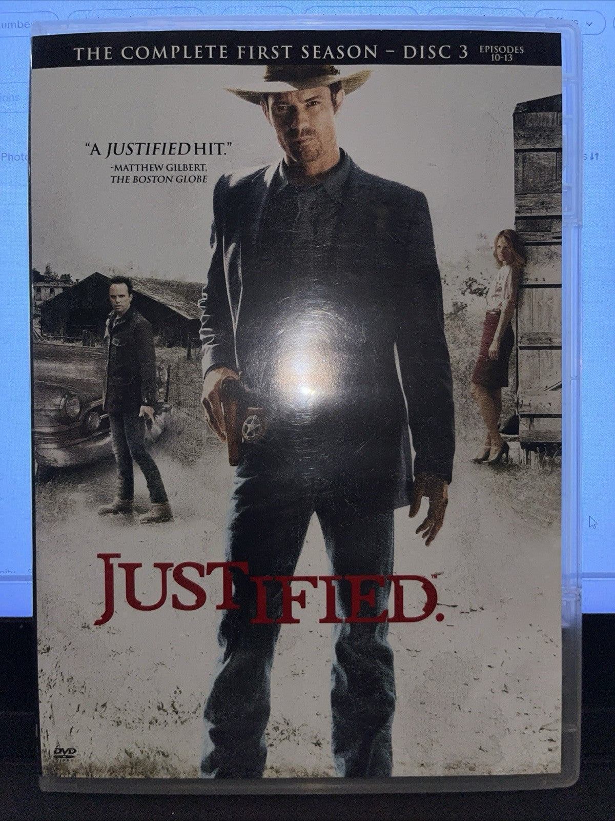 Justified: Season 1 Disc 3 ONLY.   (DVD, 2010). Missing All Discs Except Disc 3