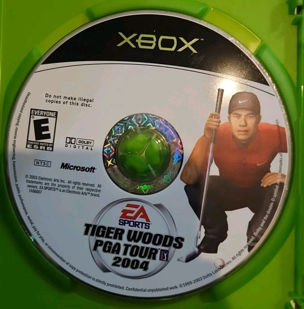 Tiger Woods PGA Tour 2004 (Xbox) Tested. No Scratches. New Case.