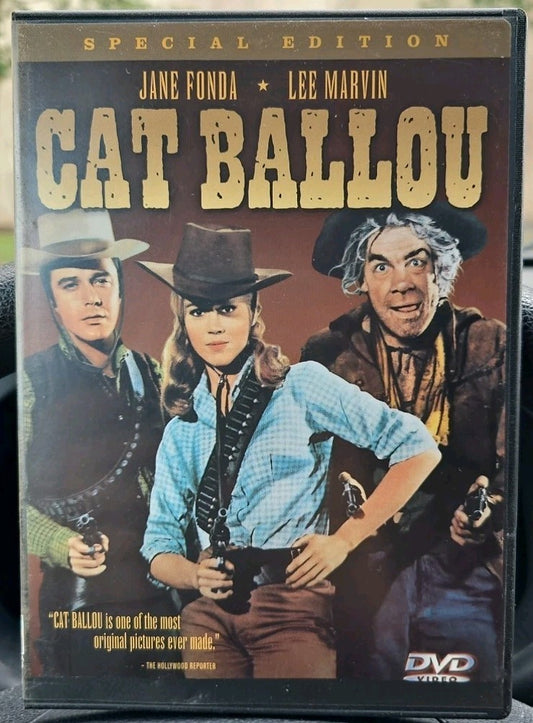 Cat Ballou (DVD, 1965) Tested. Slim Case. Cropped Artwork