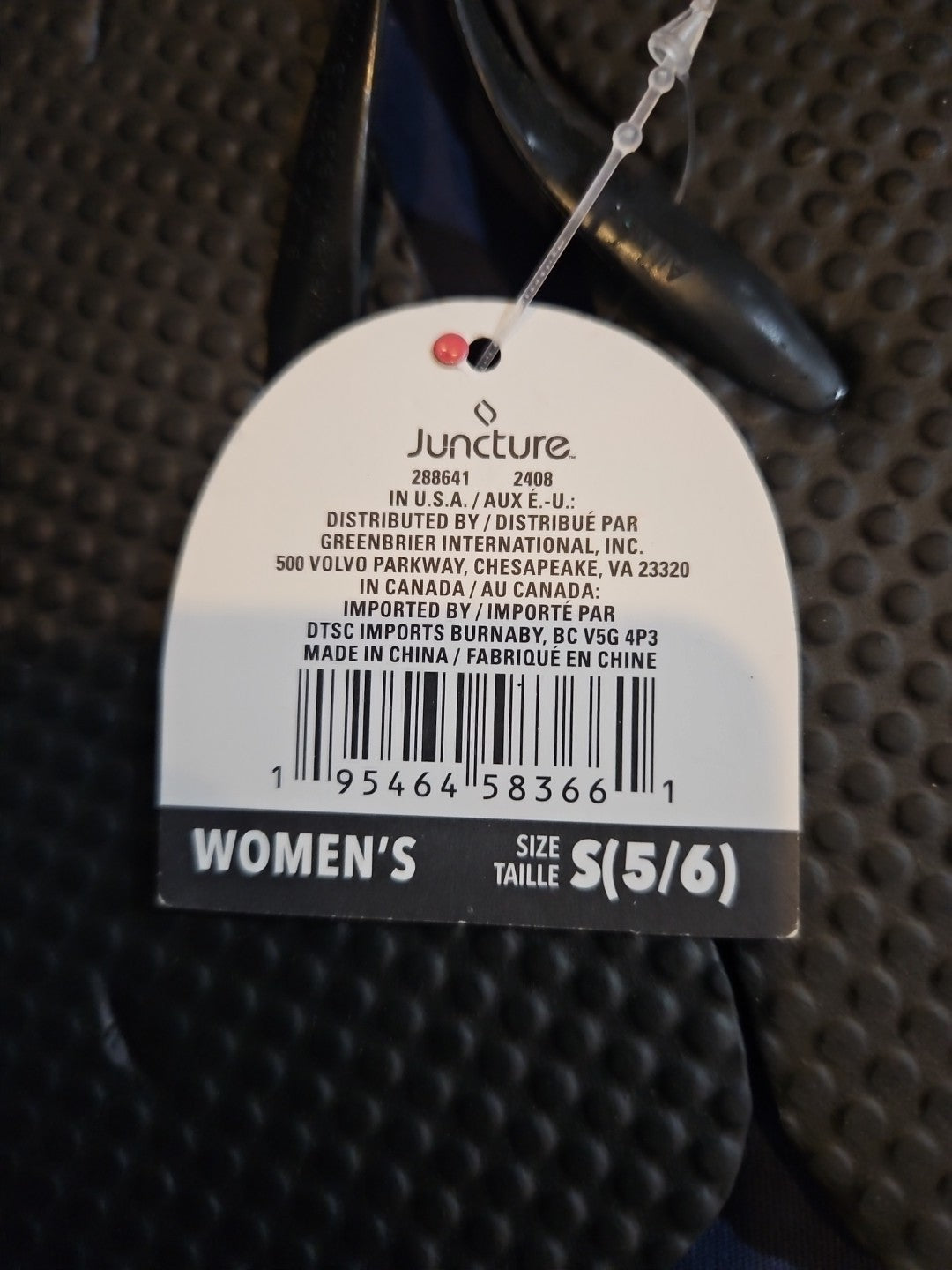 Juncture Women's 5/6 Flip Flops / Glitter Strap - BRAND NEW