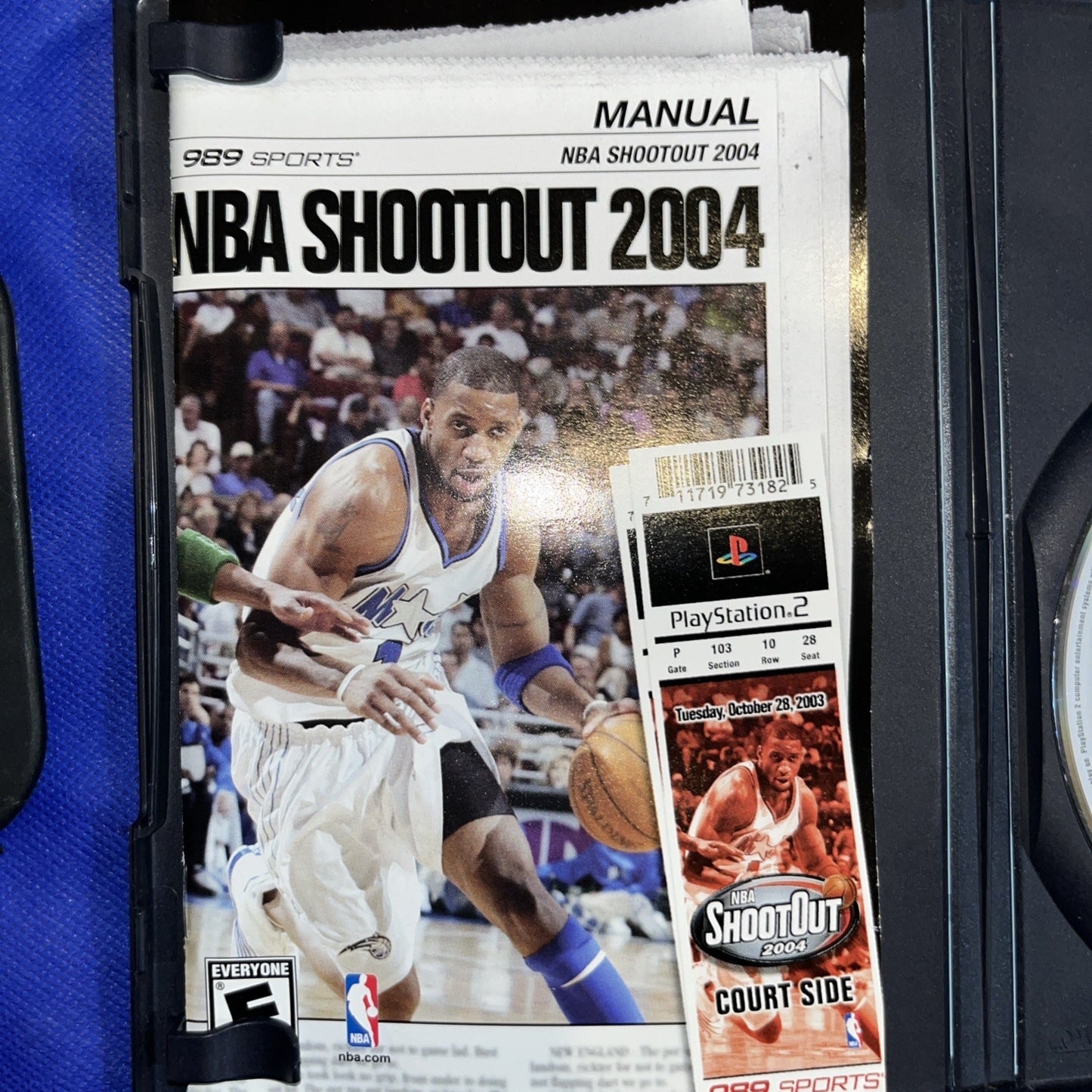 Nba Shootout 2004 (PS2)  Original Case + Manual + Tested Disc