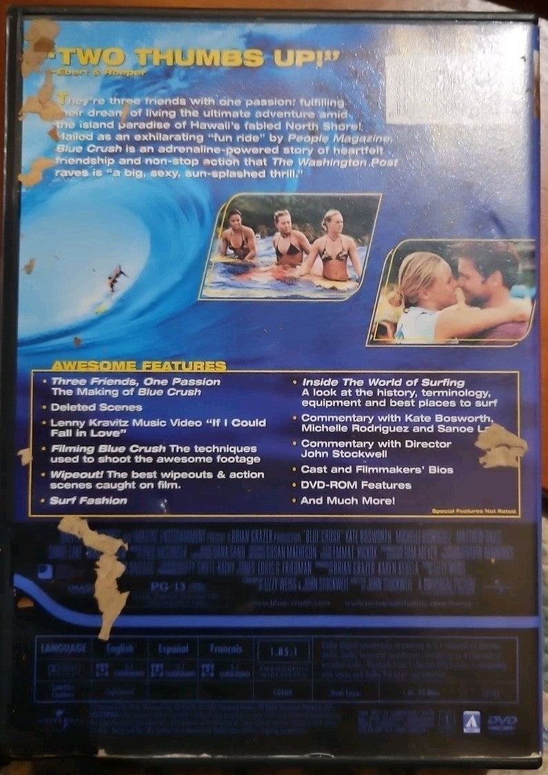 Blue Crush (DVD, 2002) New Sealed