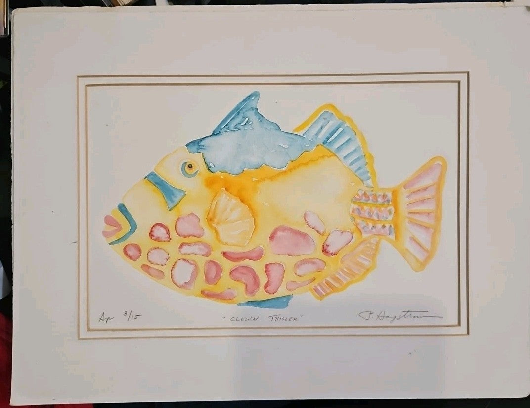 "Clown Trigger" Originsl Painting By Patricia Hagstrom 12" X 16"