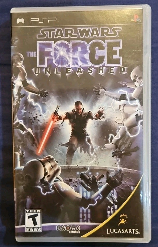 Star Wars: The Force Unleashed ( PSP UMD)  No Game.  Case, Manual, Artwork Only!