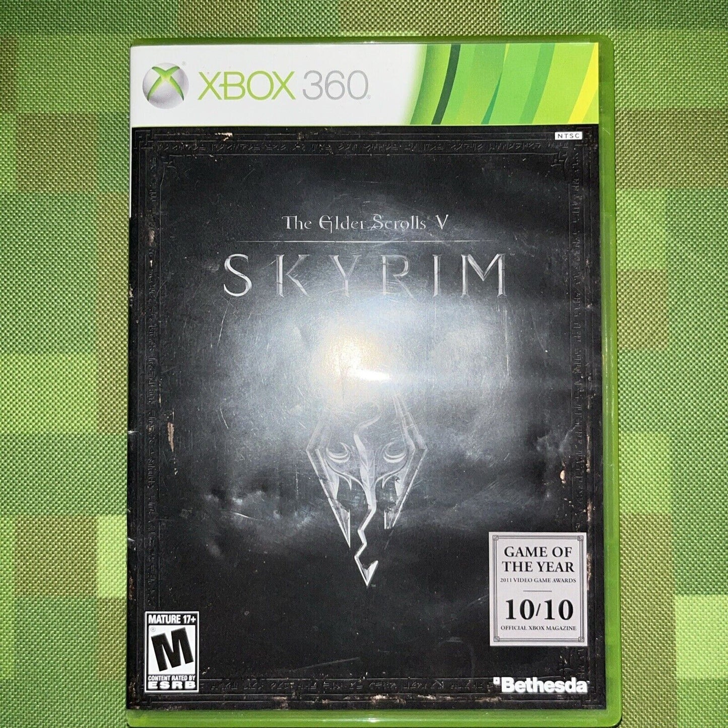 The Elder Scrolls V: Skyrim (Microsoft Xbox 360, 2011) With Manual And Map