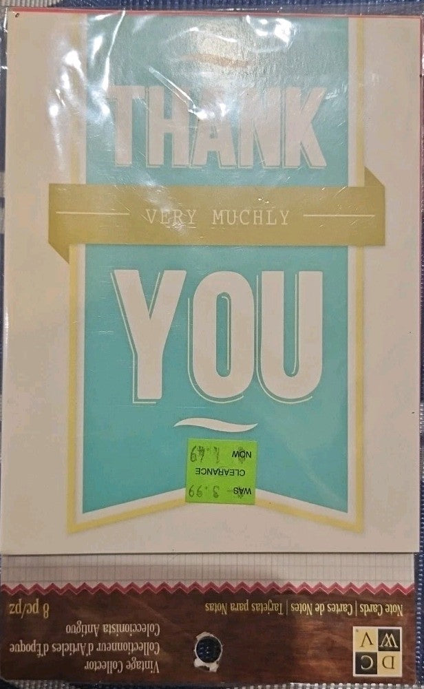 Thank You Very Muchly Card & Envelope