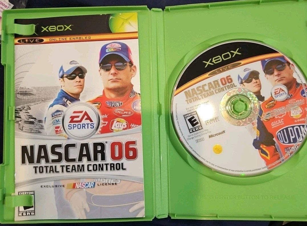 NASCAR 06: Total Team Control (Microsoft Xbox, 2005) Tested. No Scratches