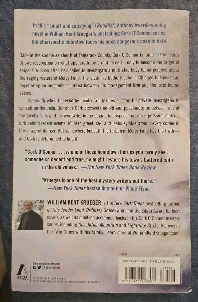 Mercy Falls : A Novel by William Kent Krueger (2009, Trade Paperback)