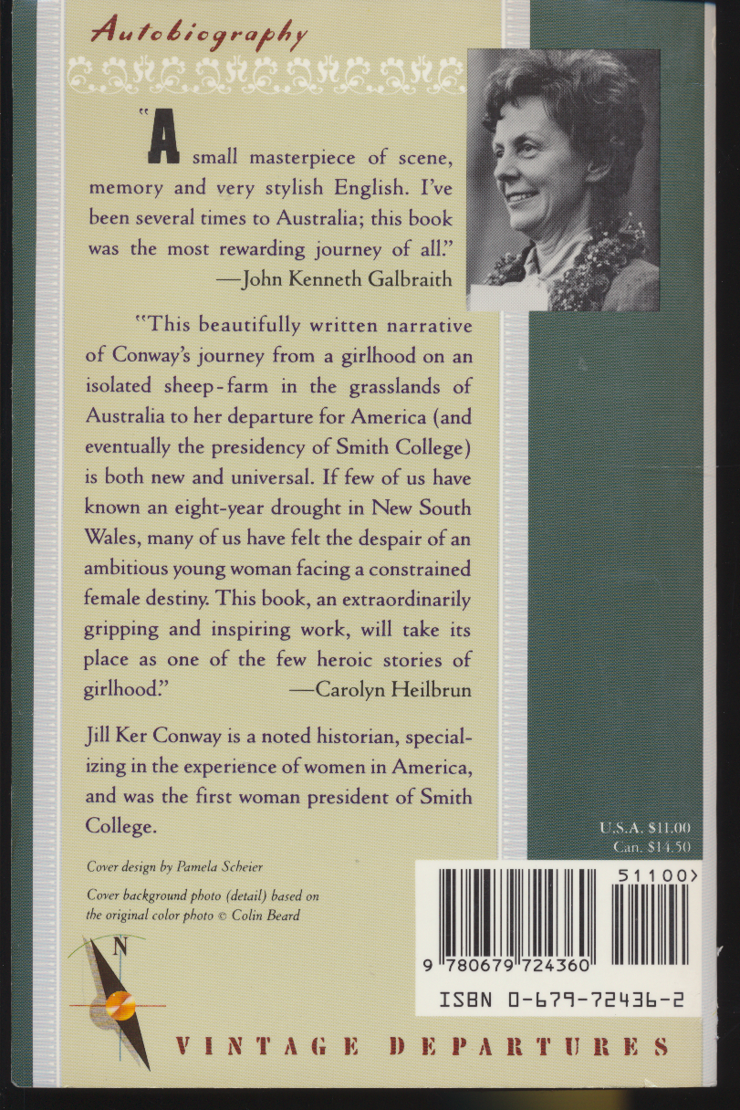  The Road from Coorain by Jill Ker Conway (1990, Softcover)