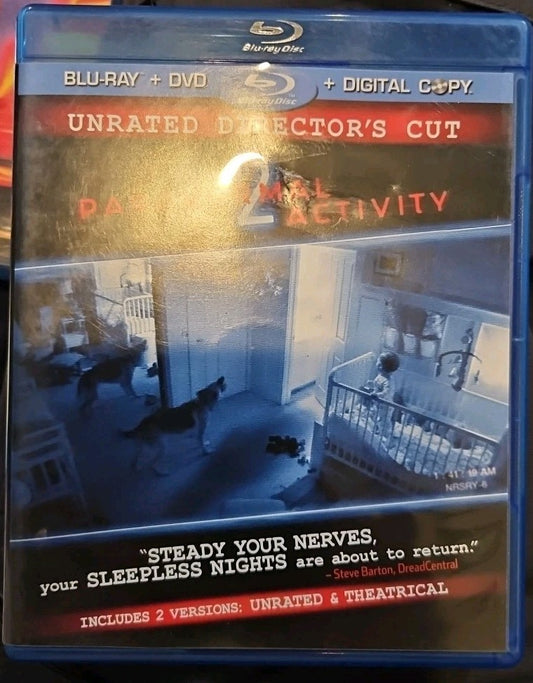 Paranormal Activity 2 (Blu-ray, 2010) New. No Digital Download