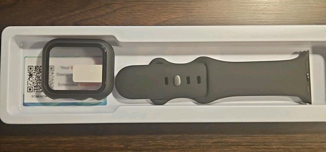 Band + Bumper Fits Apple Watch 38 40 41 42mm Series 1-11 SE Gray...