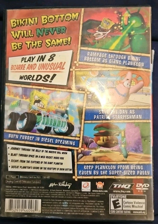 Spongebob Creature from the Krusty Krab - Sony PlayStation 2