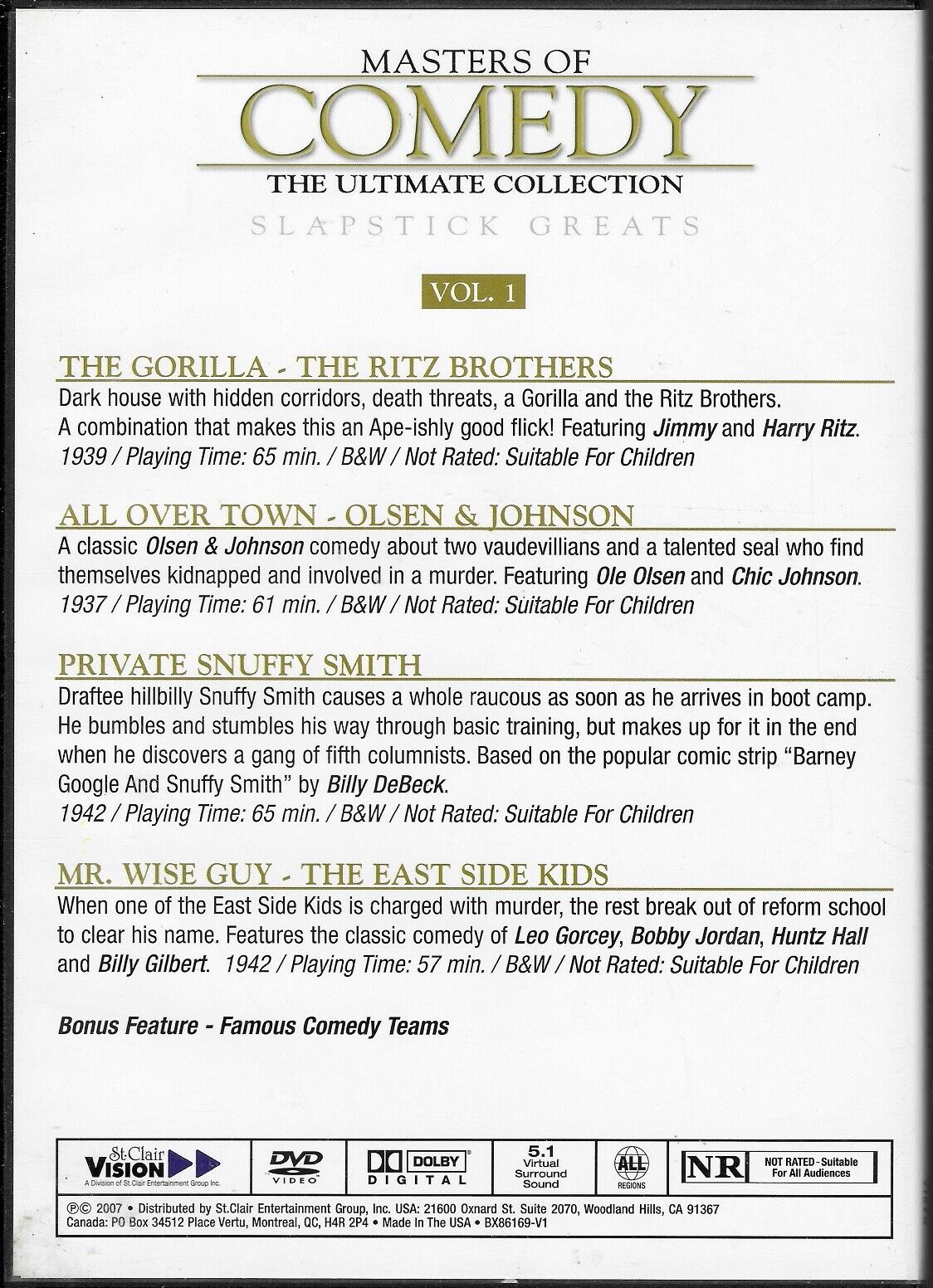 Masters of Comedy - The Ultimate Collection (DVD, 5-Disc Set)