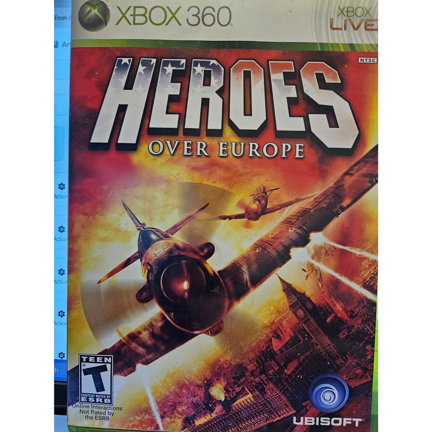 Heroes Over Europe - XBOX 360 - Tested. New Case