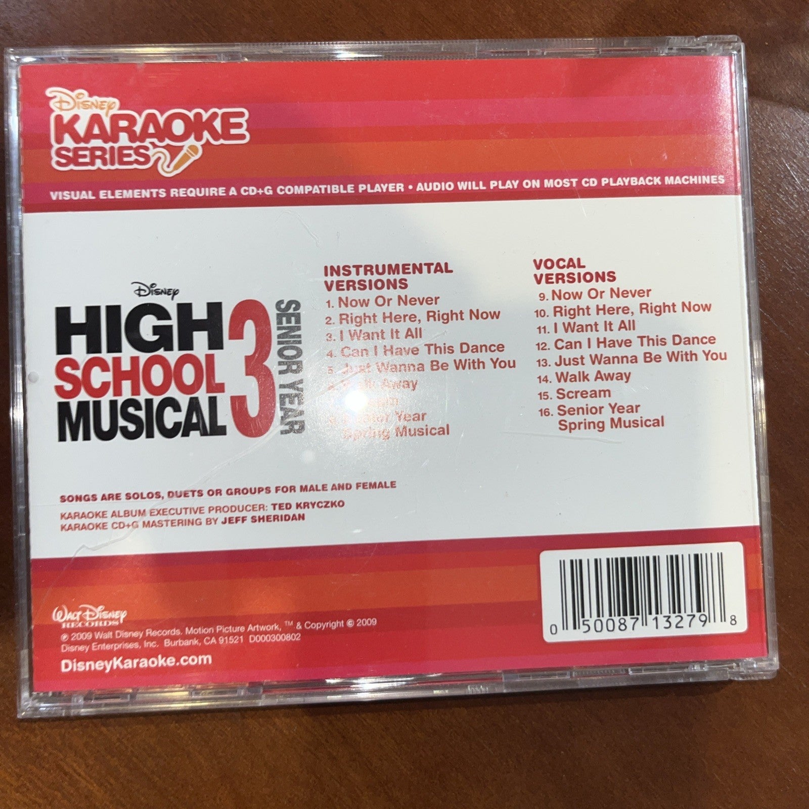 High School Musical 3: Senior Year by Disney's Karaoke Series (CD, Feb-2009,...