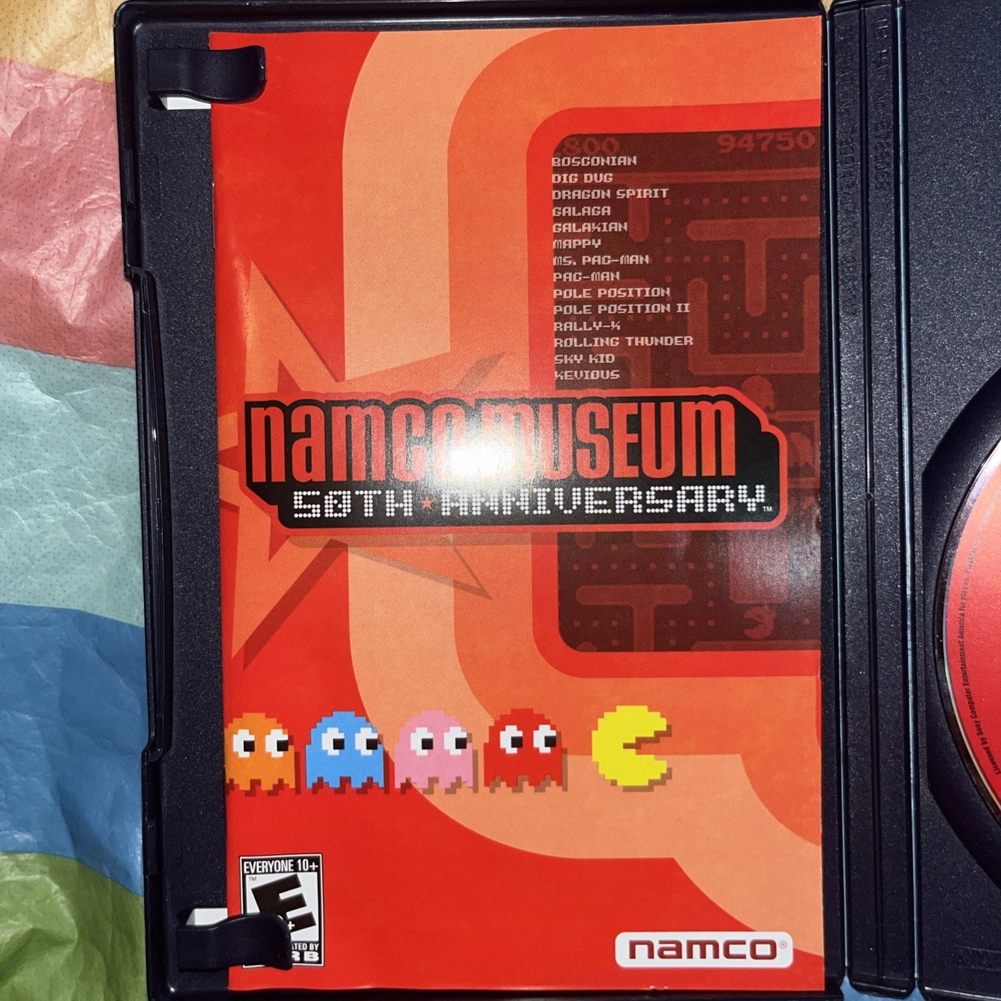 Namco Museum 50th Anniversary (PS2) Tested. Manual. Original Case.