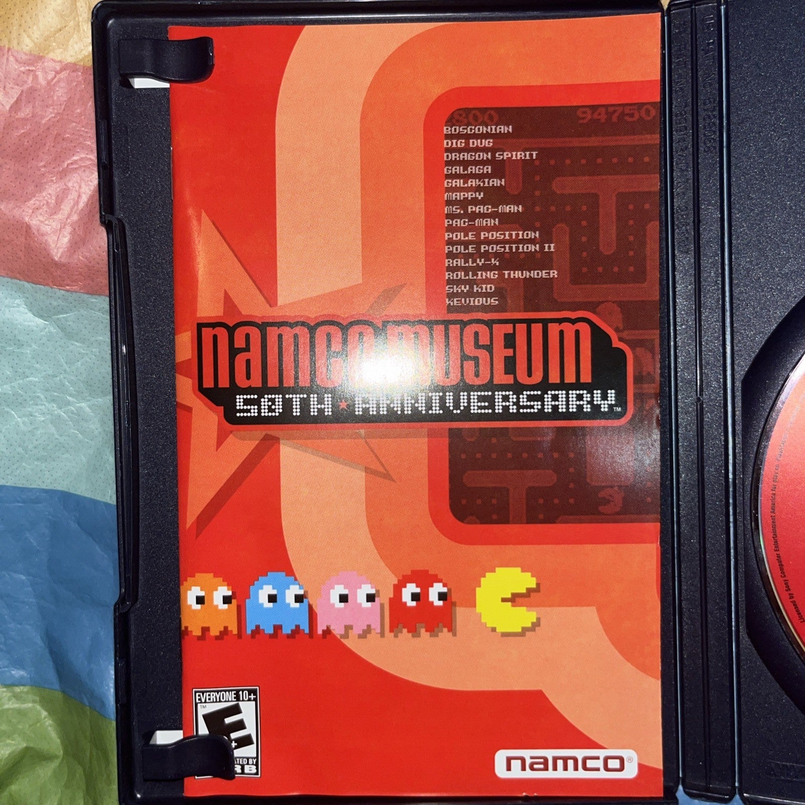 Namco Museum 50th Anniversary (PS2) Tested. Manual. Original Case.