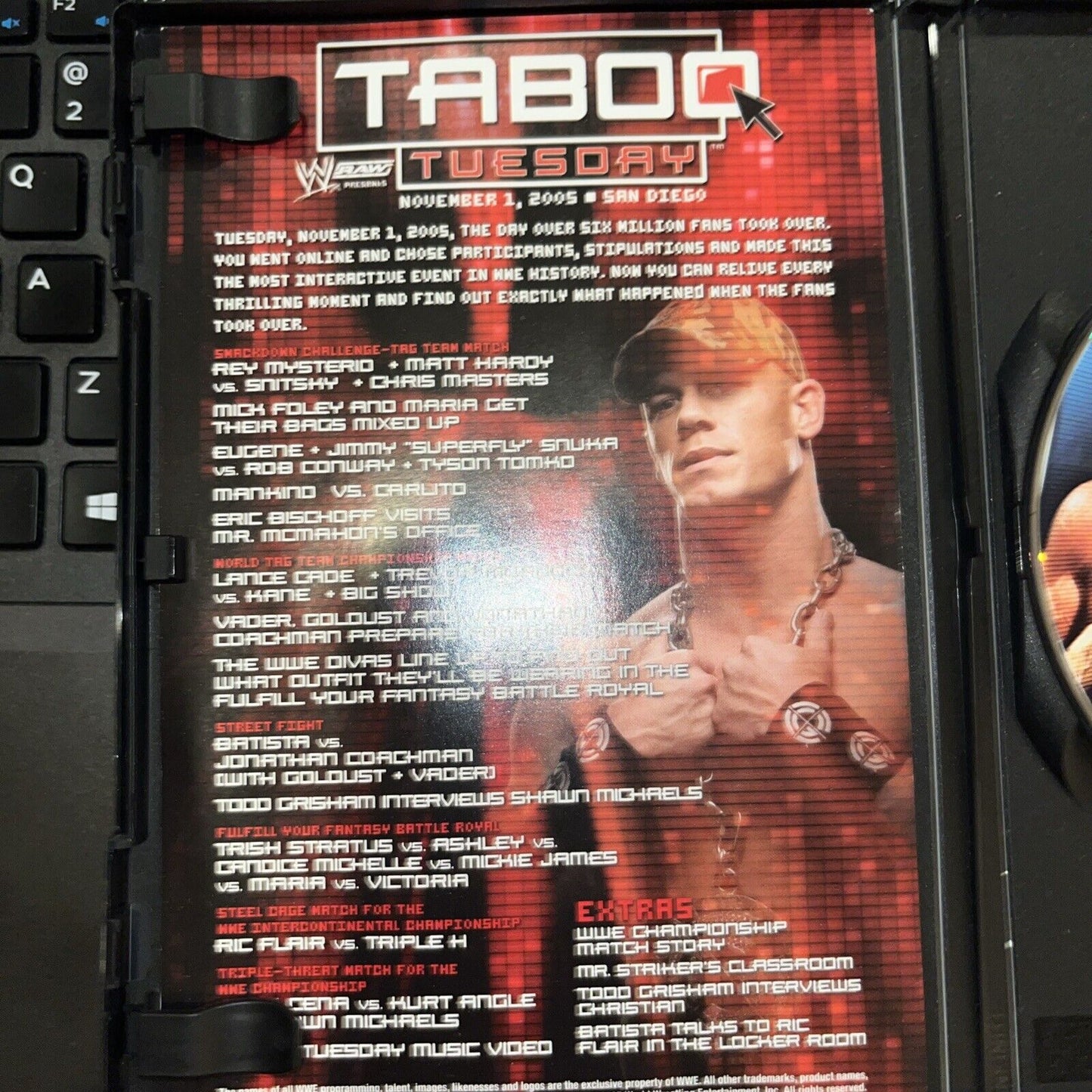 WWE - Taboo Tuesday 2005 (DVD, 2005) New Case With Insert Tested