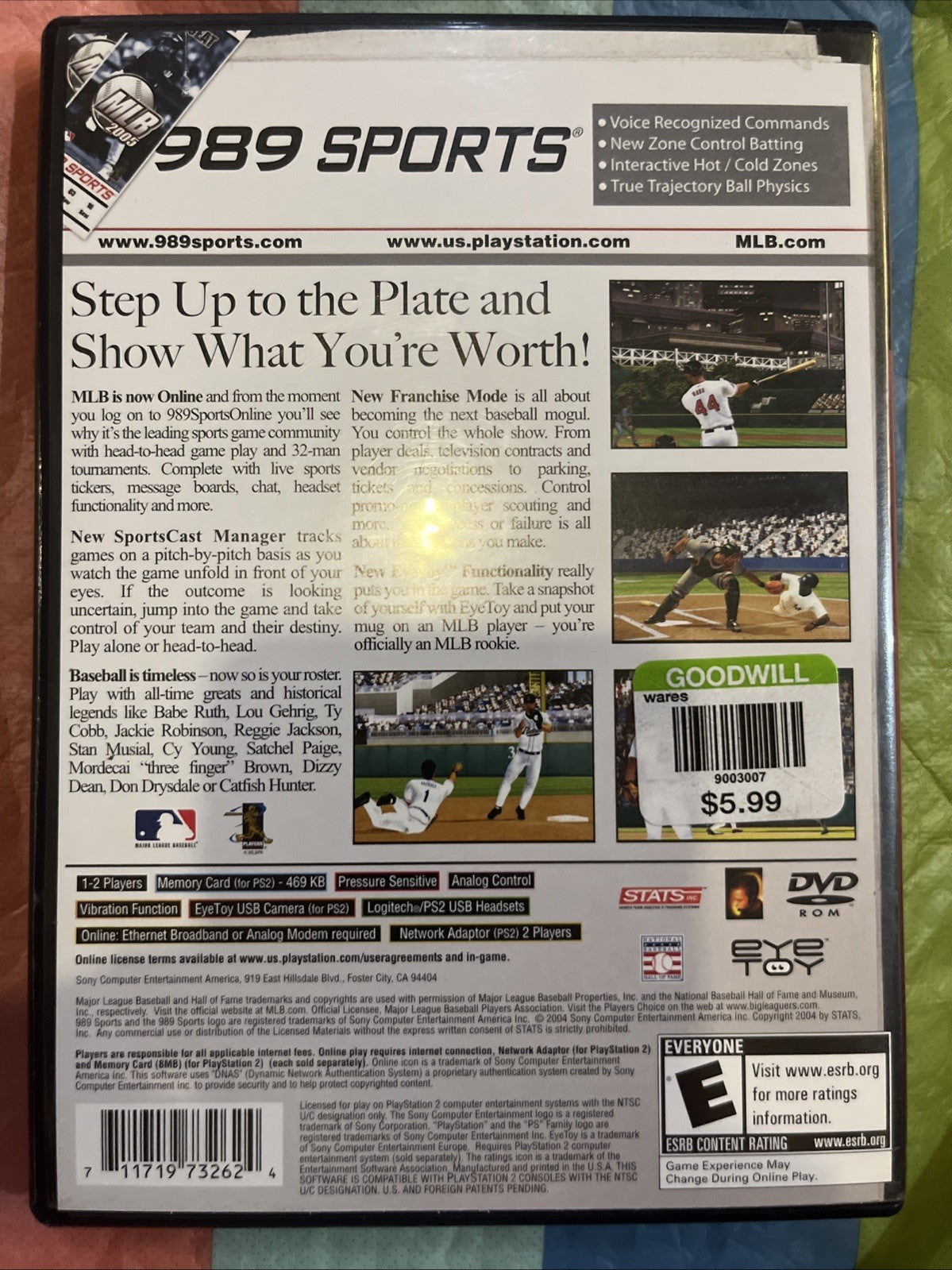 MLB 2005 (PS2) CIB / Manual. Tested. Original Case