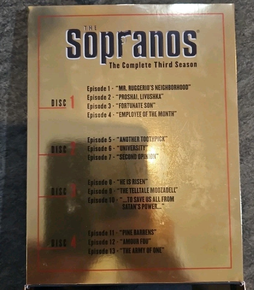 The Sopranos: the Complete Third Season (DVD, 2002)