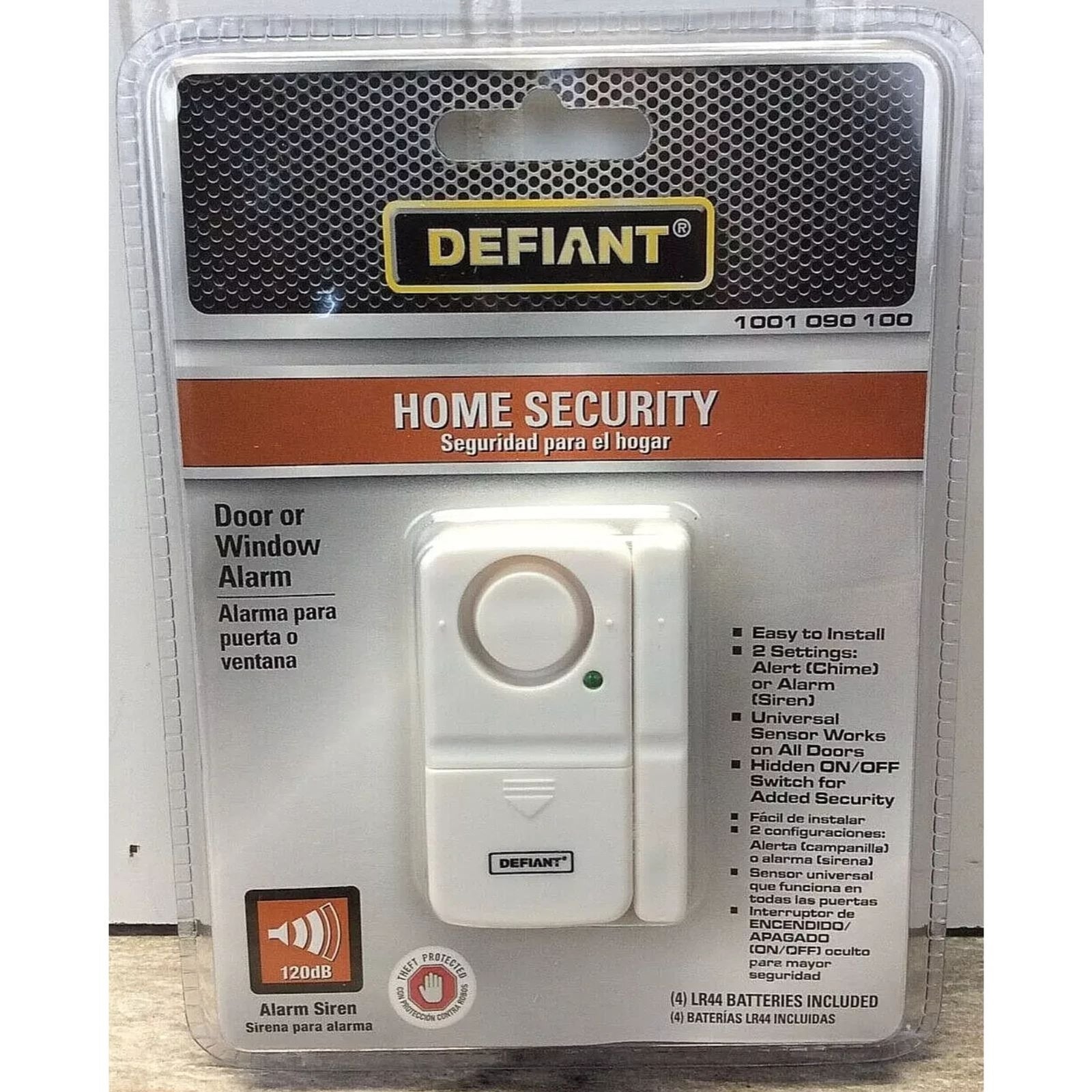Defiant Home Security Door or Window Alarm 120dB New