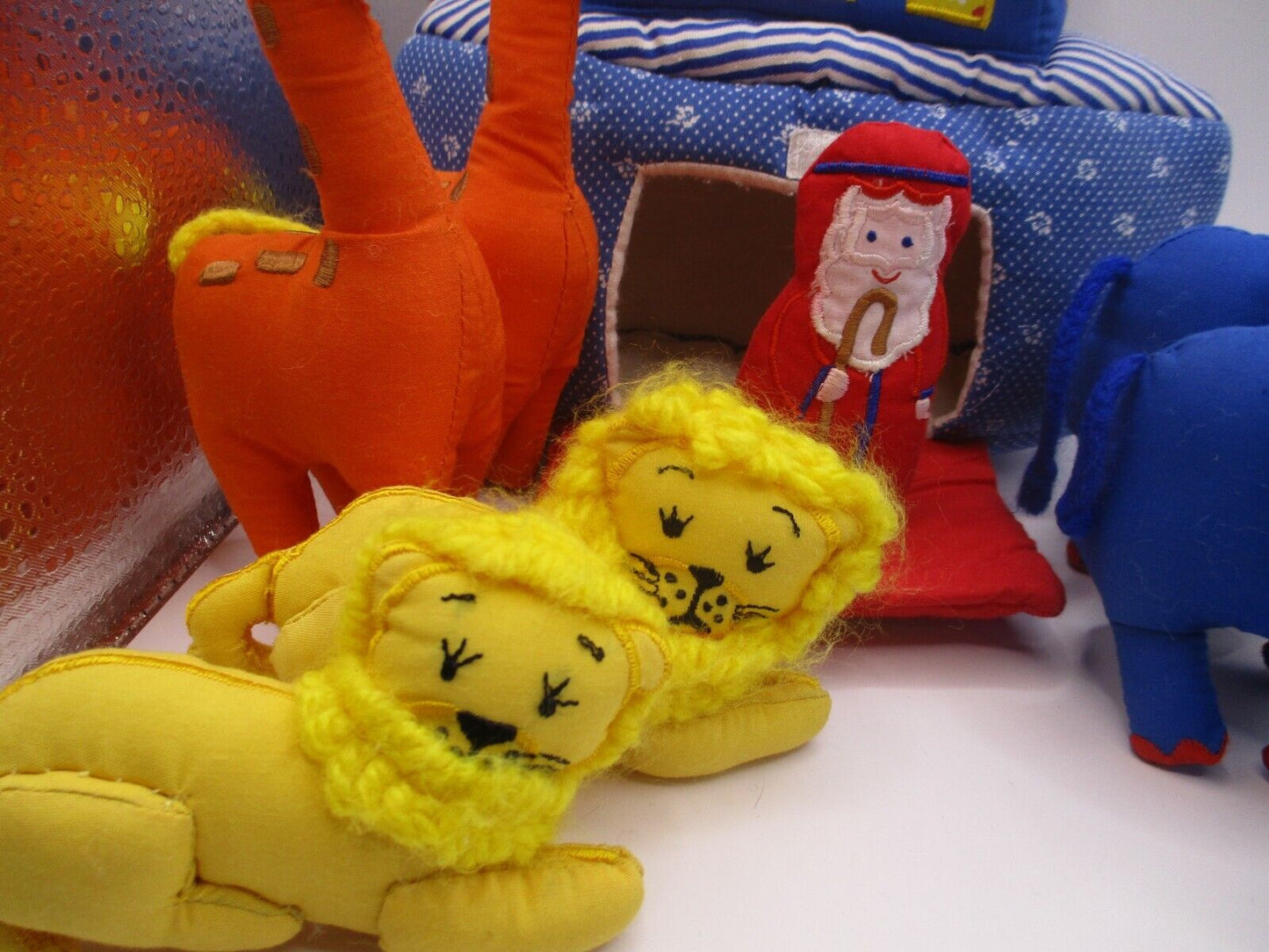 Cloth Fabric Plush Noah's Ark Kubla Kids Noah with Animals