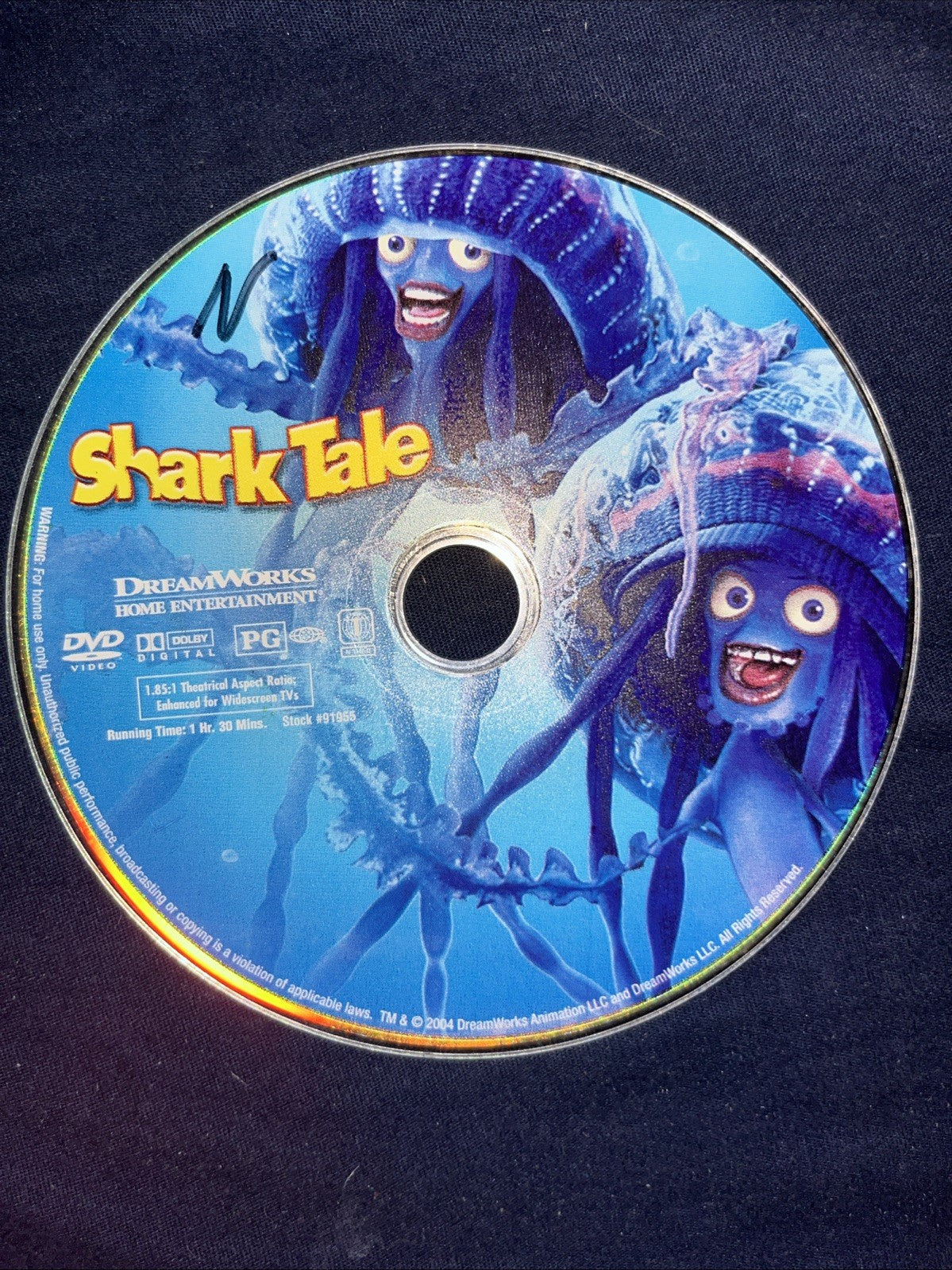 Shark Tale (DVD, 2004) Disc Only. Tested