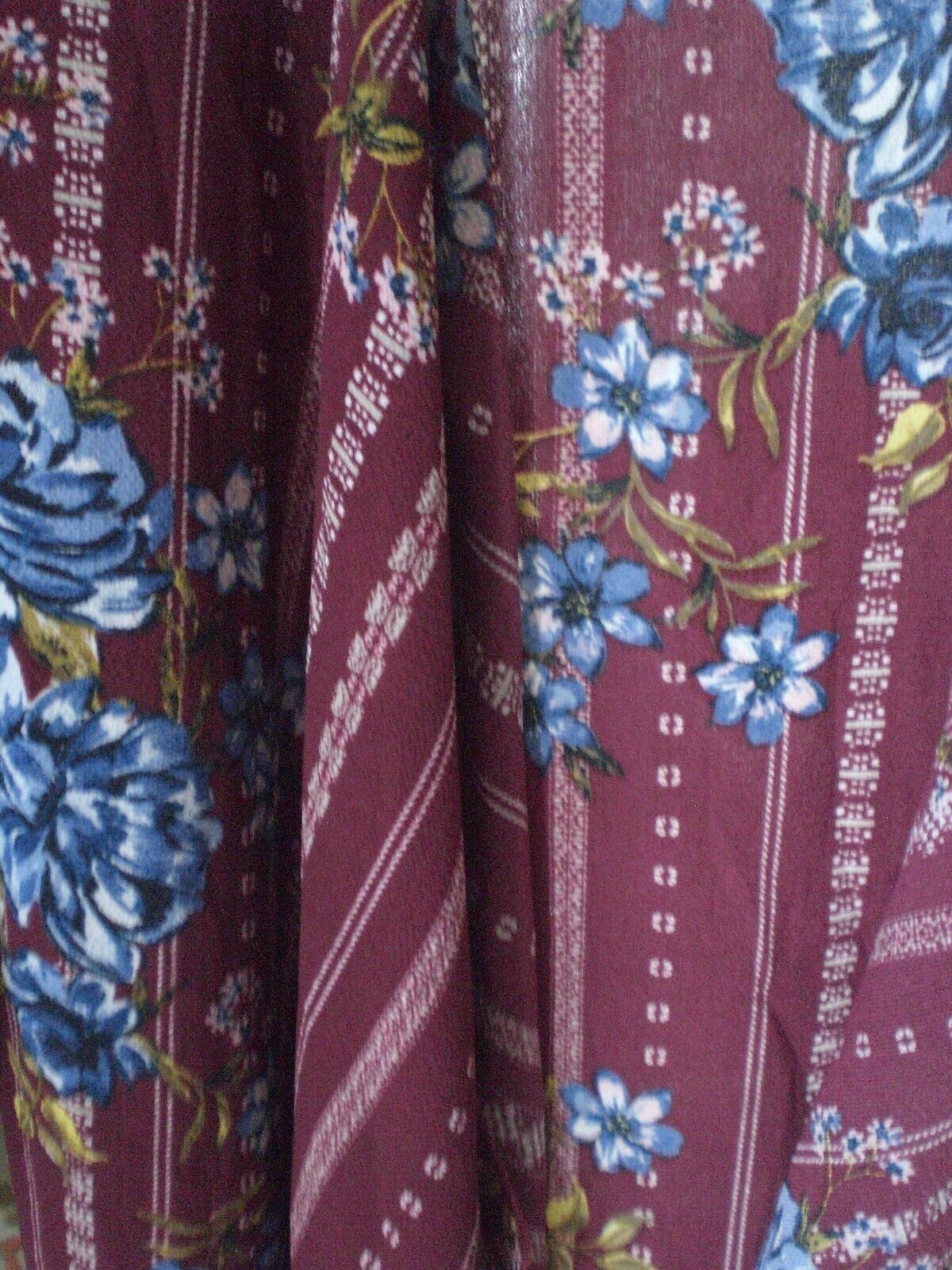 NWT Lularoe Shirley Kimono Cover Up Maroon with Blue White Floral SMALL