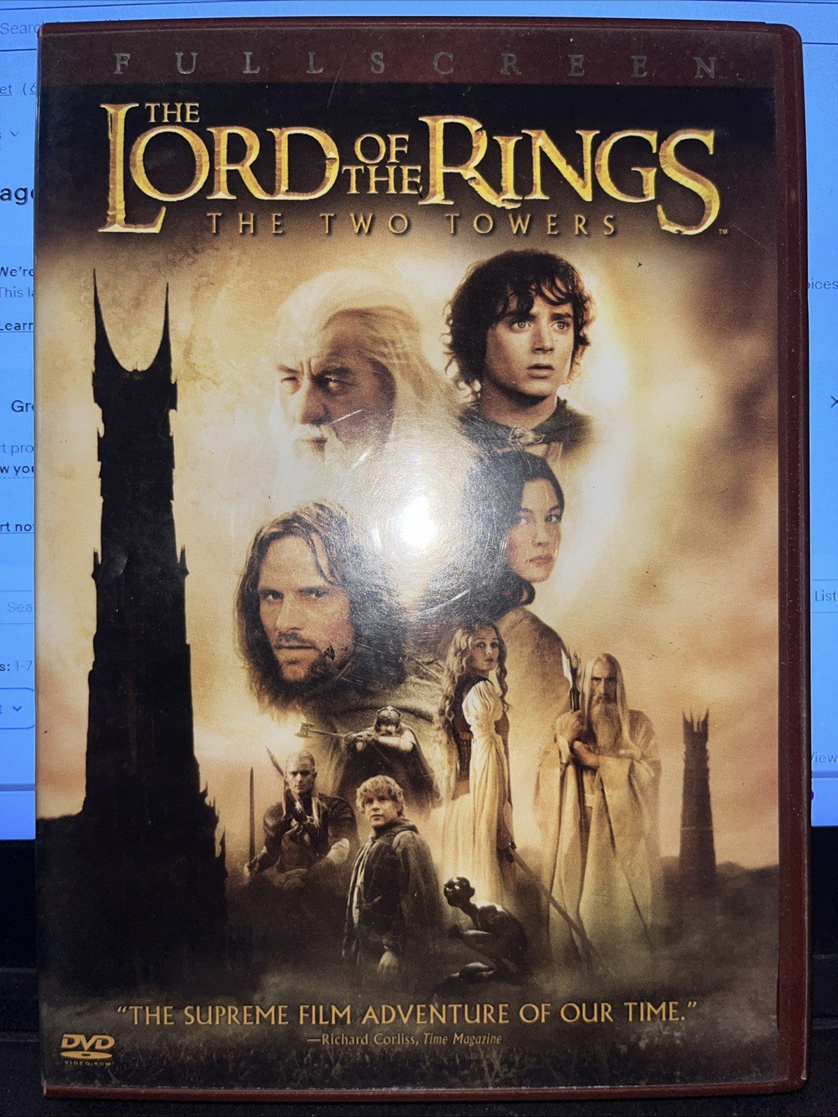 The Lord of the Rings: The Two Towers (DVD, 2003, 2-Disc Set, Full Frame Two...