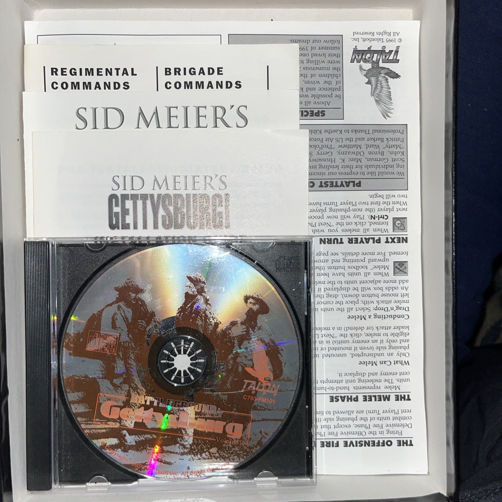 Battleground 2: Gettysburg (PC, 1995) CIB