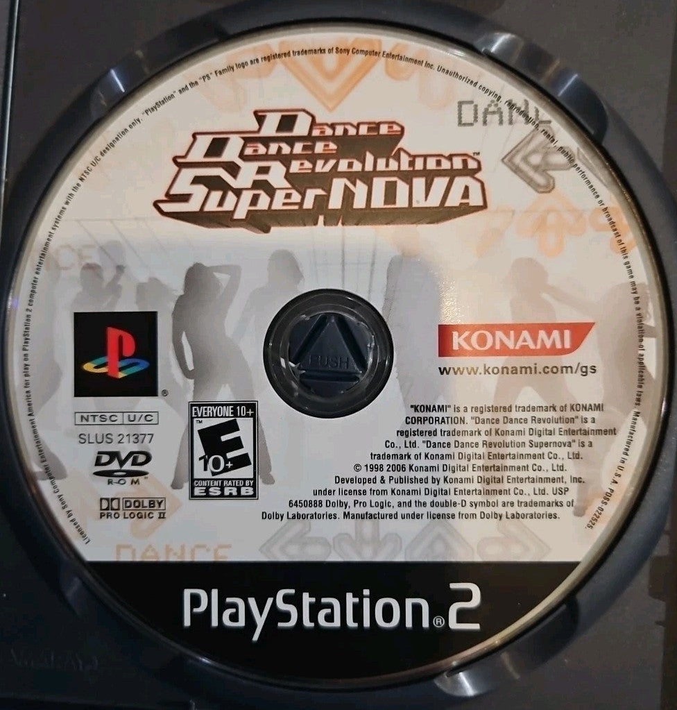 Dance Dance Revolution SuperNova (PS2) Mint. Tested. w/Manual