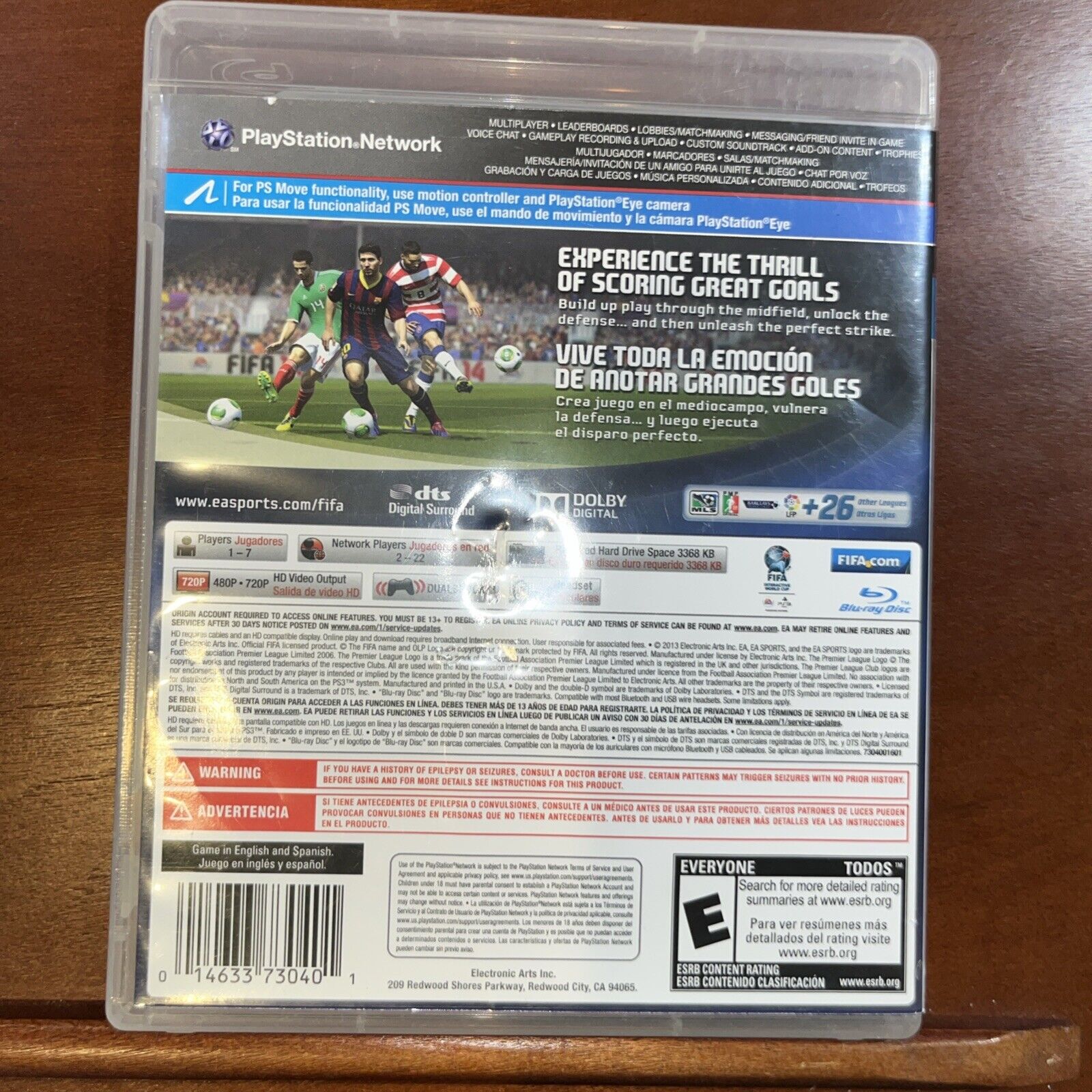 Fifa Soccer 14 - Sony PlayStation 3 CIB. Tested. New Case. Resealed.