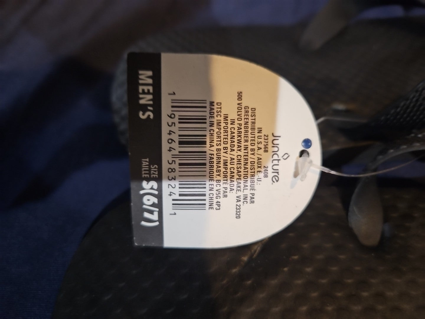 Juncture Men's Flip Flops Size 6/7- New