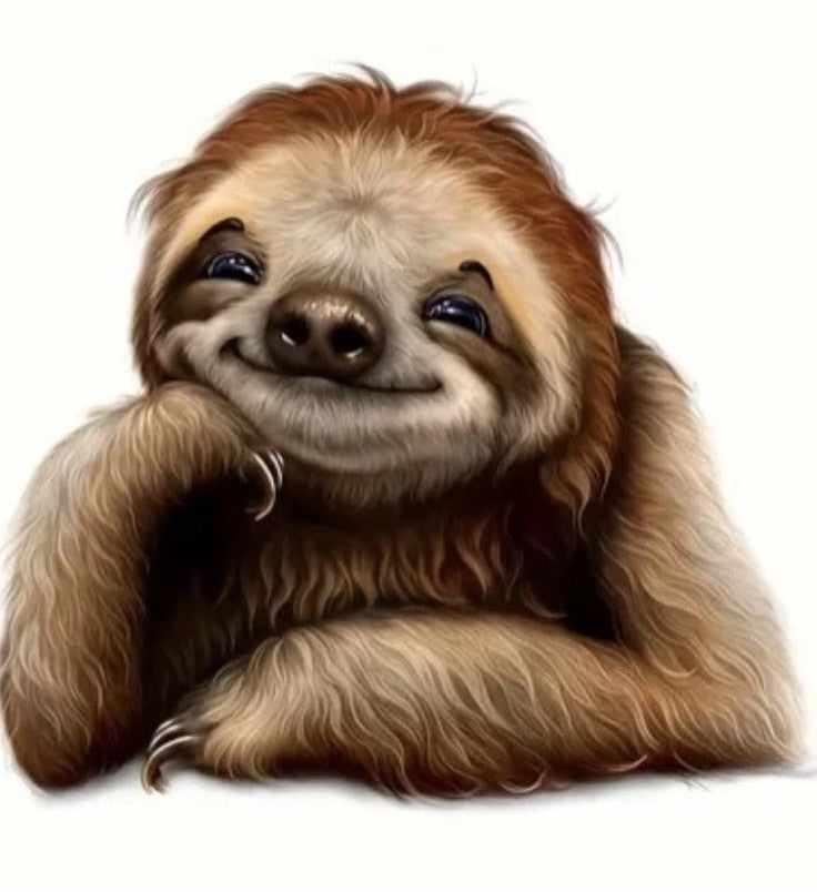 5D Diamond Glitter Art A1078 “Happy Sloth” 20cm x 20cm