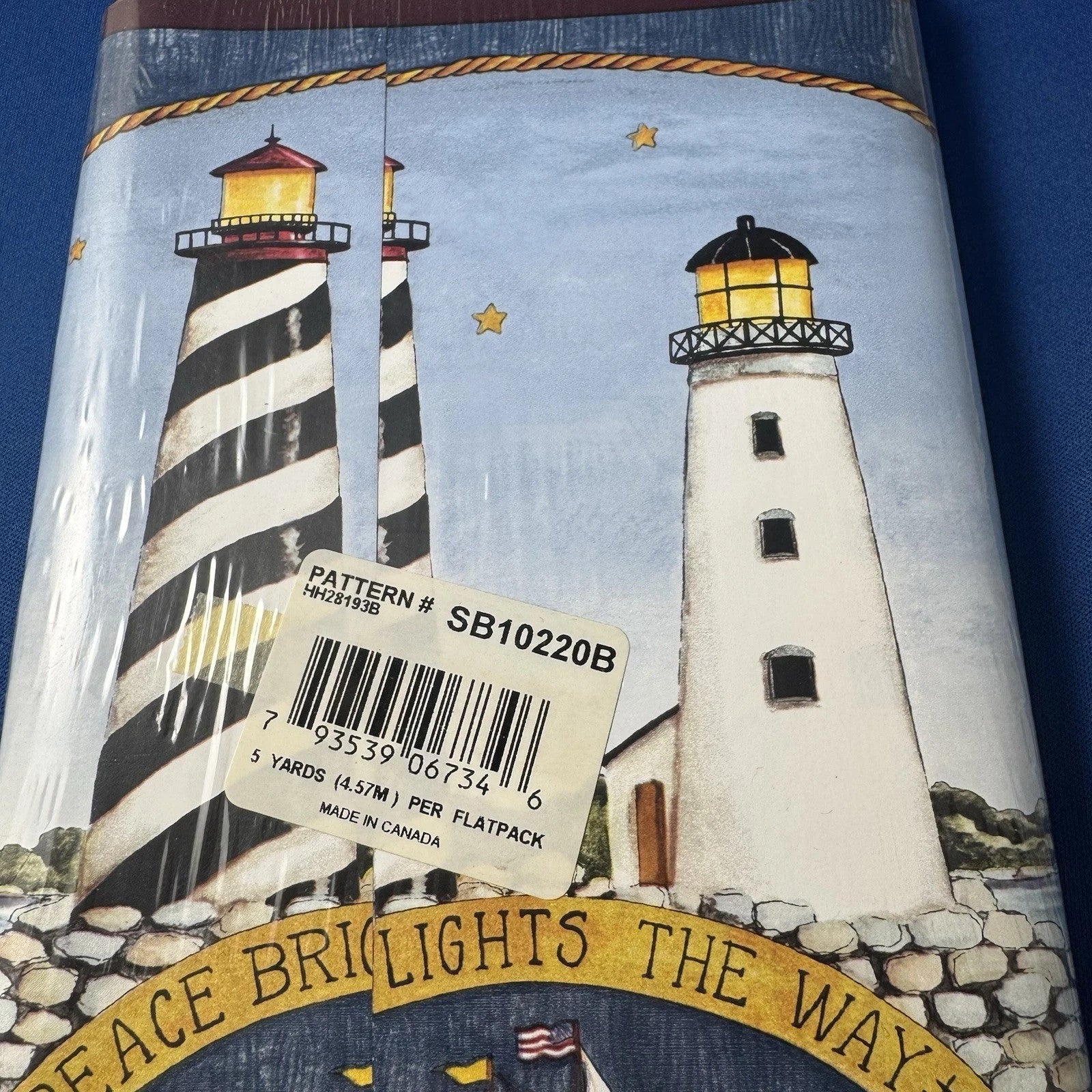 Expressions Border Wallpaper Patriotic Lighthouse #SB10220B Hope Lights The Way