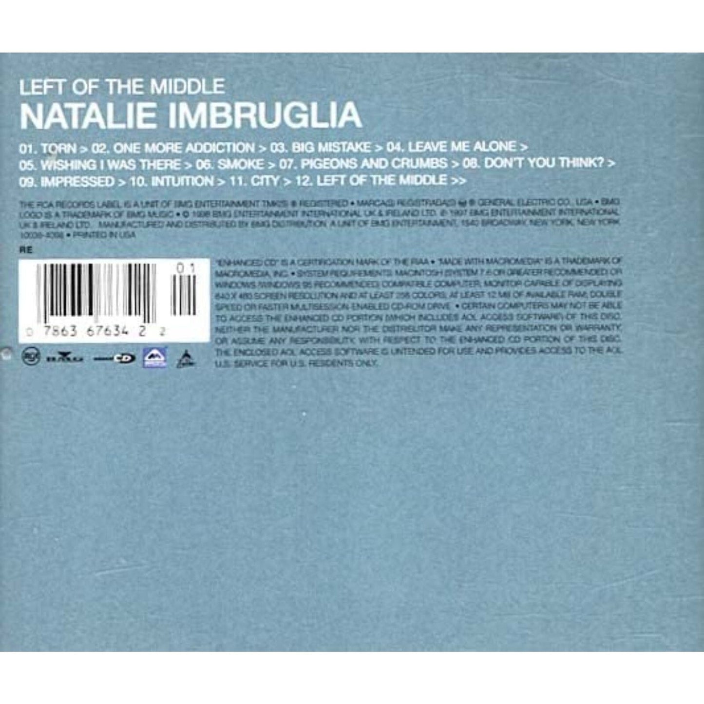 Natalie Imbruglia - Left of the Middle (CD) Brand New Sealed