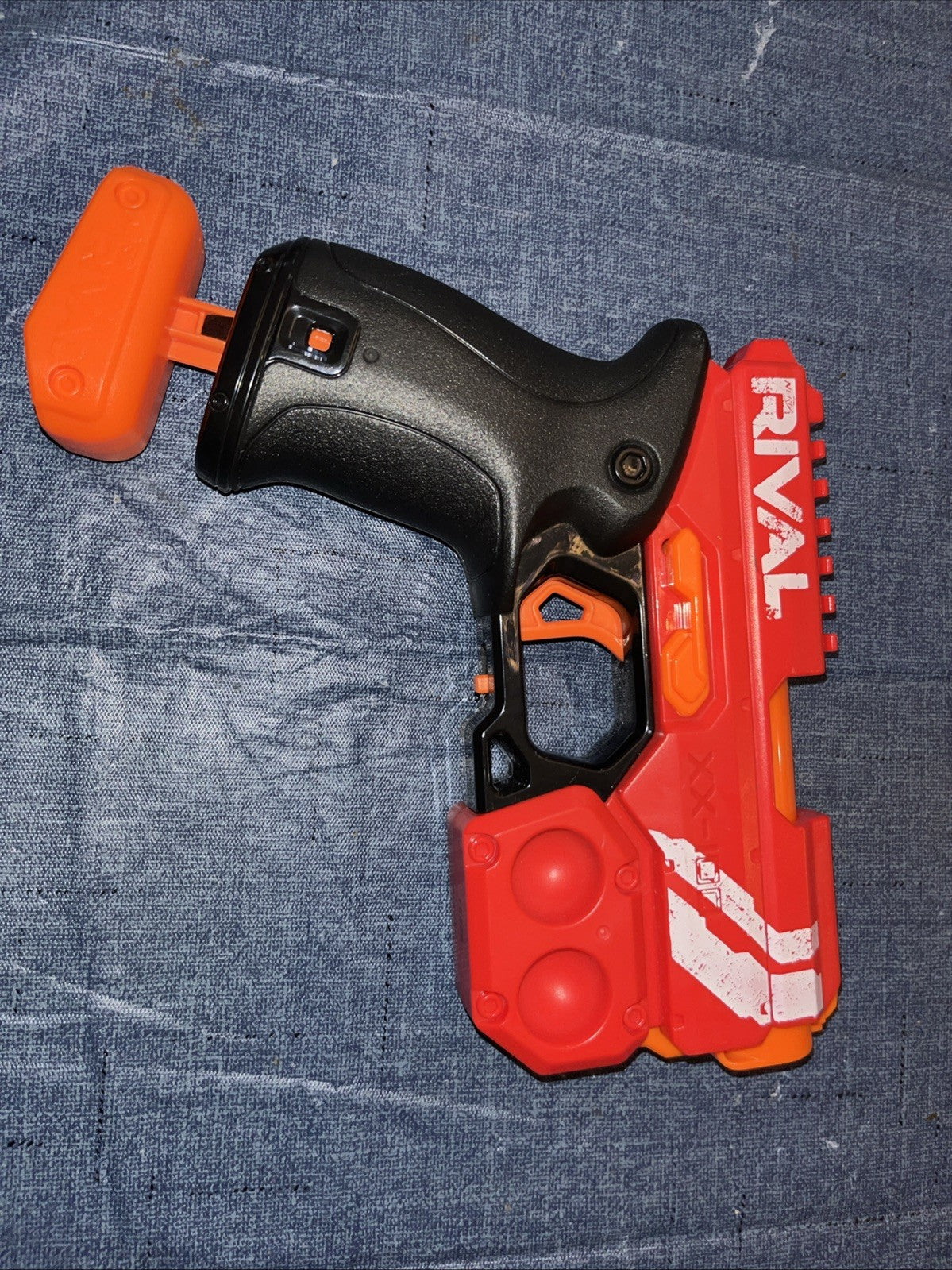 Nerf XX-100 Rival Pull Cocked Shingle Shot Pistol With Chamber Switched Access