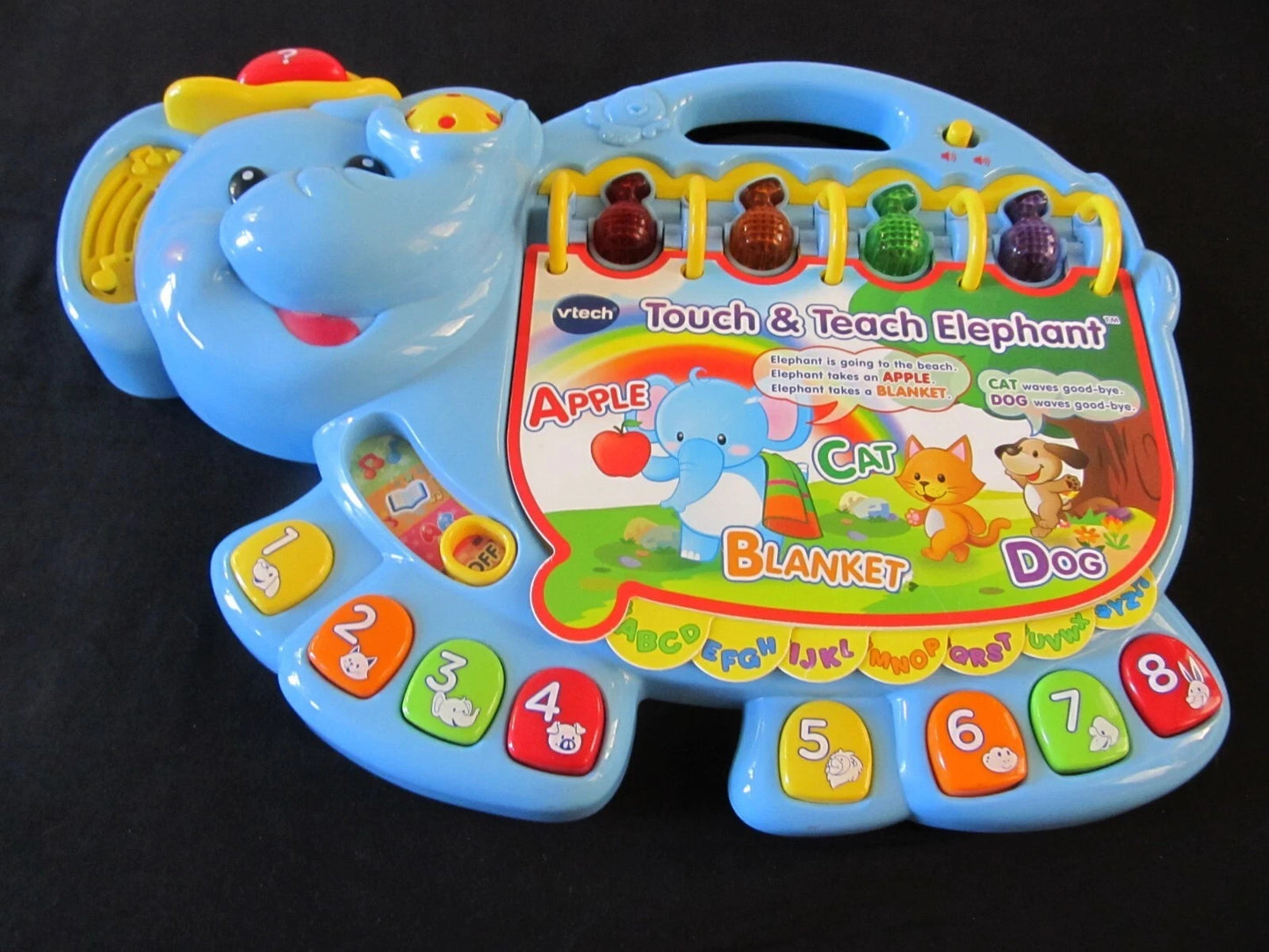 Vtech Touch and Teach Elephant - Learning Educational Toy Numbers Alphabet Songs