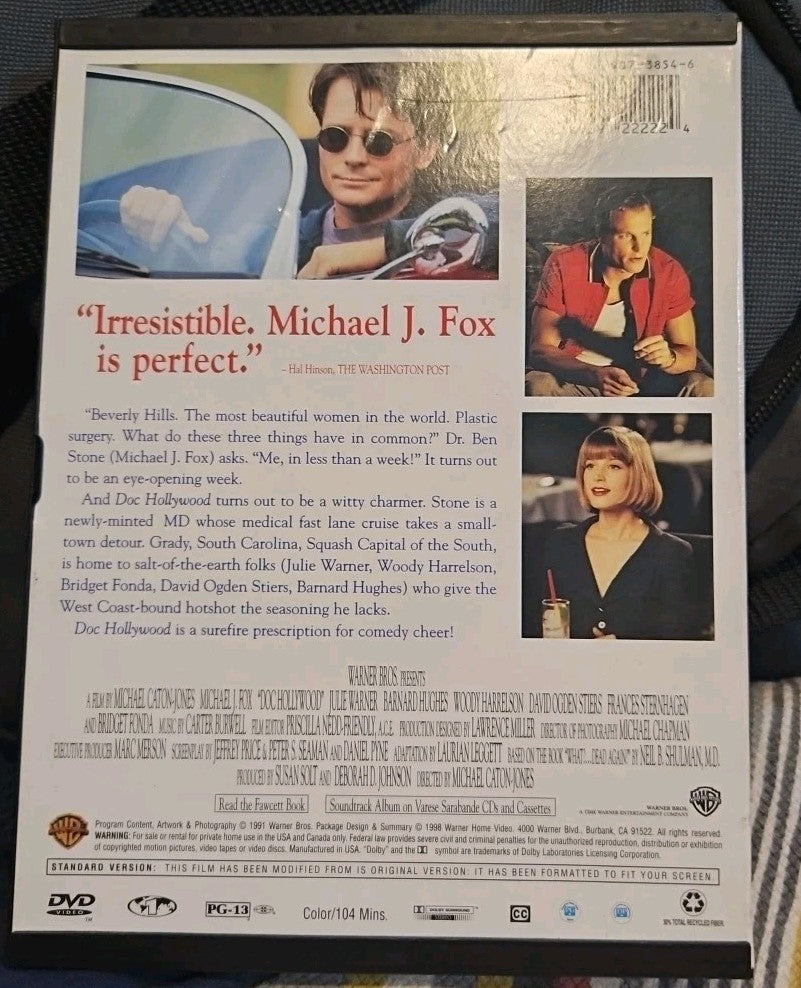 Doc Hollywood (DVD, 1991) Tested. No Scratches