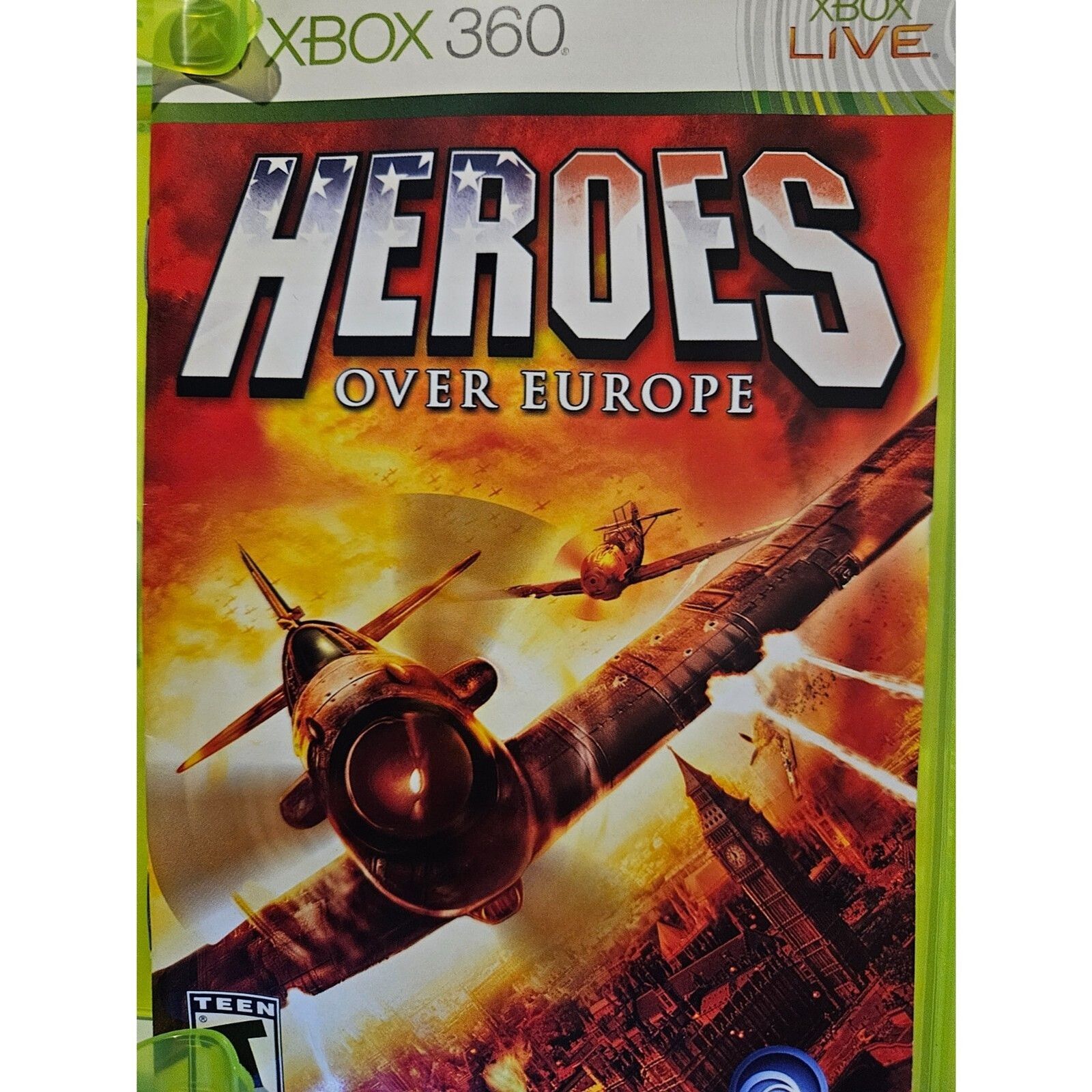 Heroes Over Europe - XBOX 360 - Tested. New Case