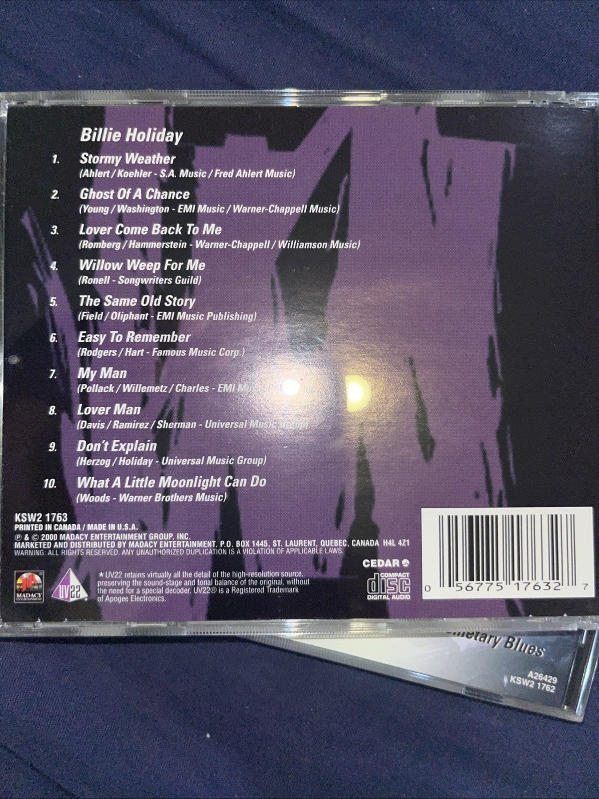 Lightning’ Hopkins, Billie Holliday & Ray Charles Midnight Blues (3 CD) Set