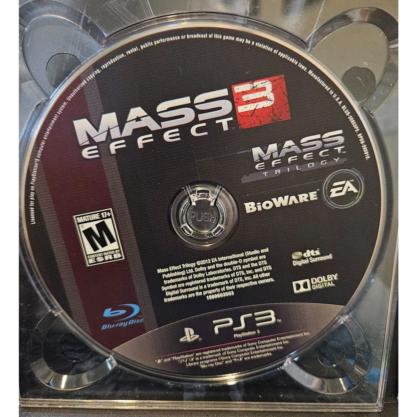 Mass Effect 3 (PS3) Missing Sleeve. Tested. No scratches. 