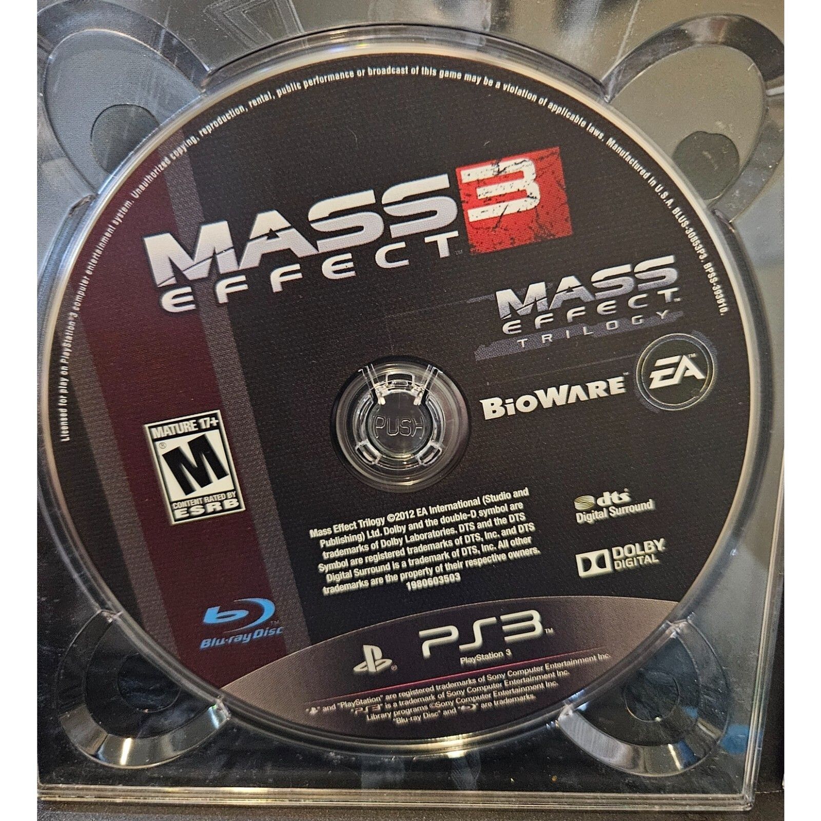 Mass Effect 3 (PS3) Missing Sleeve. Tested. No scratches. 